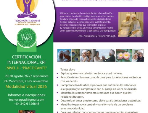 Módulo “Relaciones Auténticas” de Nivel II KRI, Agosto 2026