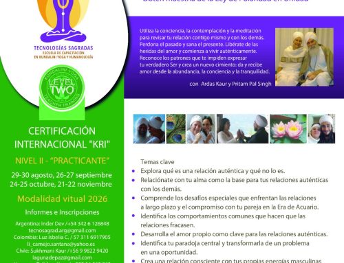 Relaciones Auténticas | Formación Nivel 2 | 2026
