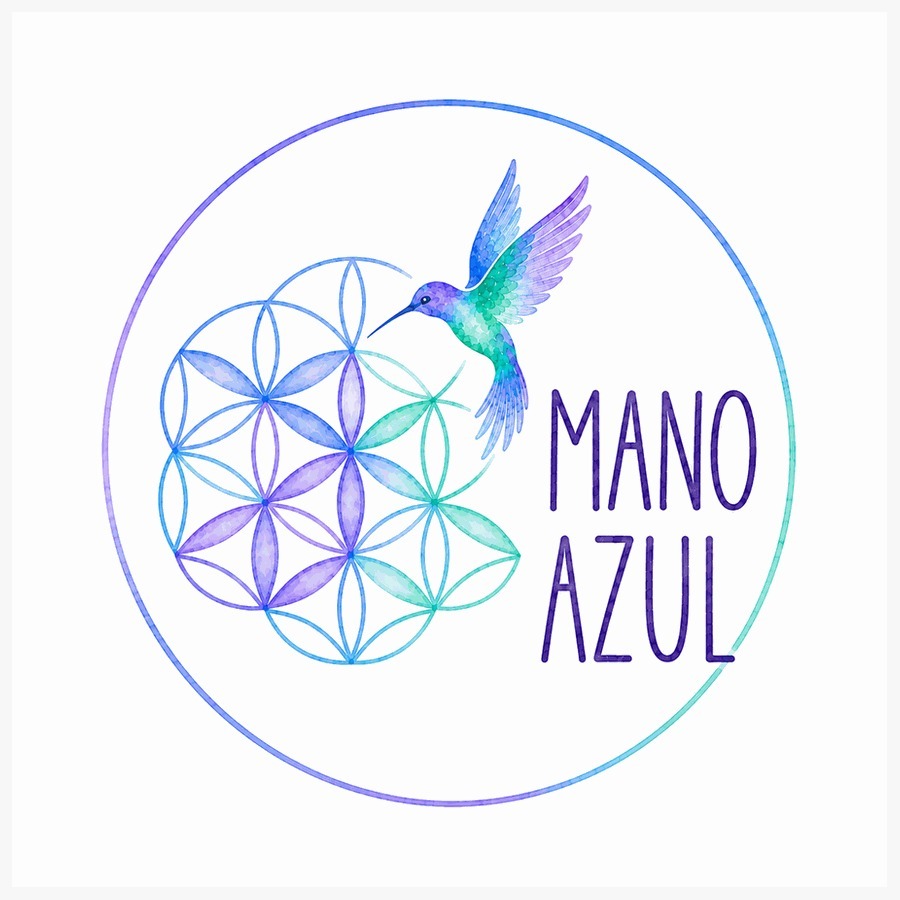 Logo de Mano Azul – Yoga Espacio